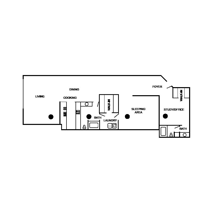 Floor plan layout diagram for c11